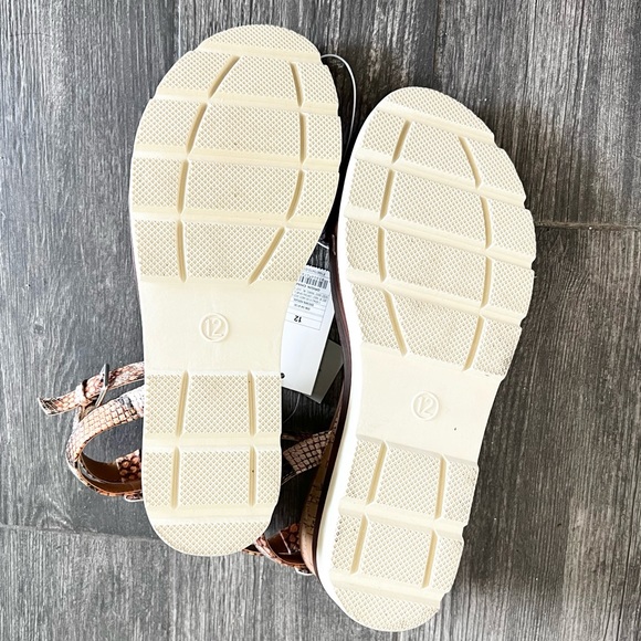 a New Day™ Women's Abigail Heels - Faux-leather Sandals Ankle Strap Snakeskin 12 - Picture 11 of 11